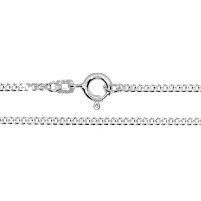 Silberkette OSTSEE-SCHMUCK "Ostsee-Schmuck Kette Panzer 1,6 mm Kette Panzer 1,6 mm" Gr. 45, silber, Halsketten, Damen, 45cm, Silber 925 (Sterlingsilber), L: 42, Silberkette