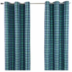 ÖSENVORHANG Schottenkaro Blackwatch blickdicht 2er-Set, 117/137 cm