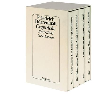 Gespräche 1961–1990 in vier Bänden in Kassette, Set von Friedrich Dürrenmatt, Diogenes Verlag AG, 978-3-257-06111-6