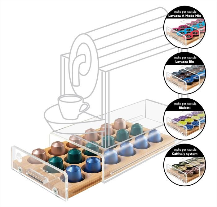 MACOM 836 Dispenser 18 Universale-trasparente/legno