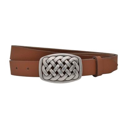Ledergürtel ANNAMATONI "AnnaMatoni Damen Leder Gürtel 2,5cm Breit echt Leder Gürtel Made", Damen, Gr. TW95, braun (cognac 640), 100% Leder, Gürtel Ledergürtel