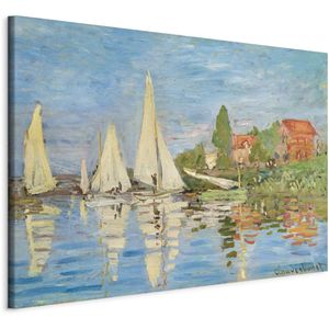 Artgeist Wandbild Claude Monet Regatta, Leinwand, Querformat, 90x60cm