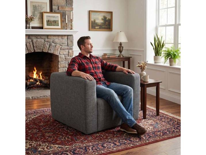 Chaise longue gonflable portable - Modèle standard - Housse amovible - Accoudoirs larges - Base antidérapante