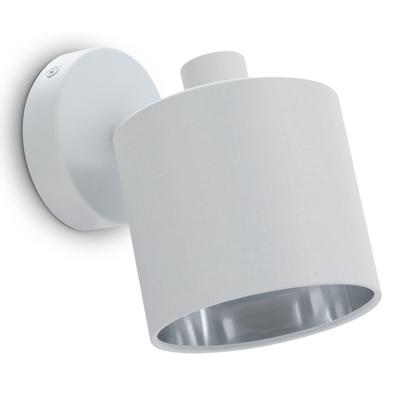PACO HOME Wandleuchte "ANIKA", silber (weiß, silber), 1, Ø 12,1cm H: 19cm, Leuchten, auch als Deckenleuchte einsetzbar, Wandleuchte