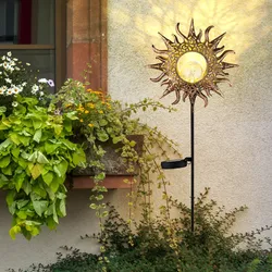 LED Außenleuchte Steckleuchte Gartenleuchte Solar Schwarz Metall H 81,5 cm