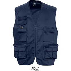 SOLS Unisex Safari Gilet Bodywarmer 43630 navy M