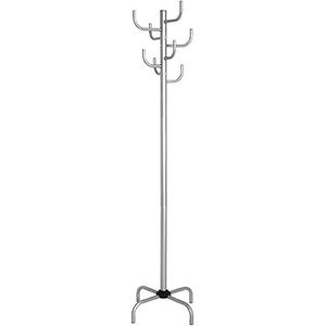 Haku-Möbel Garderobenständer Cactus, silber, mit 8 Haken, aus Metall, 180 x 48cm