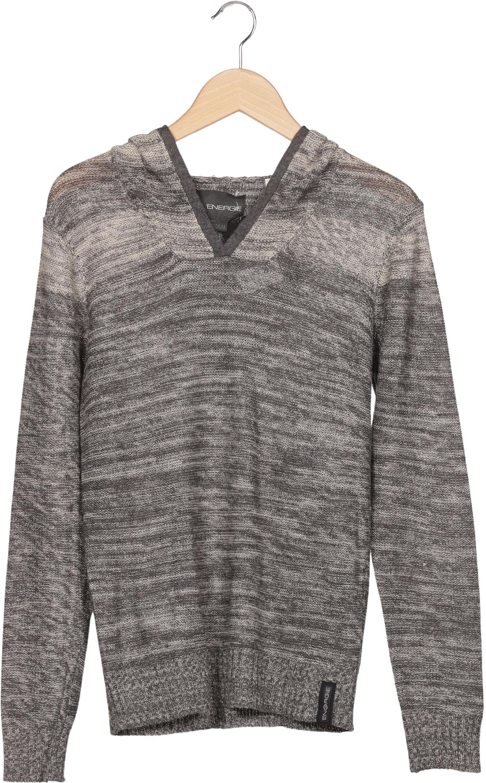 Energie Herren Pullover, Grau, Gr. M, Wolle / Synthetik - Second Hand