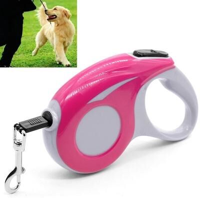 Inspired Deals Retractable Dog Leash With Automatic Traction Durable Pet Walking Rope black