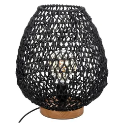 Atmosphera Tischlampe aus Metall in Schwarz Etel