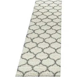 TEPPICH Hochflor RONDA in Creme, im Skandi-Stil, 80 x 250 cm
