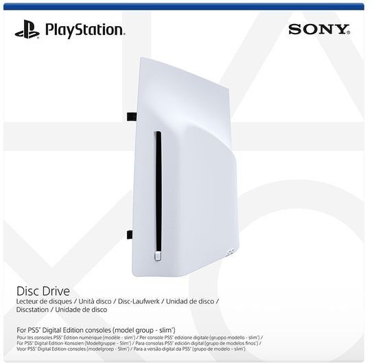 Sony PlayStation 5 Disc Drive for PS5 Digital Edition Consoles (Model Group - Slim) - White