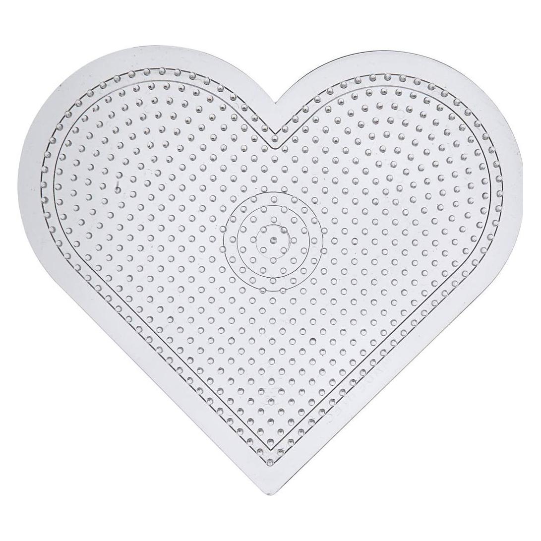 Creativ Company Peg Board, large heart, medium, size 15 cm, medium, transparent, 1 pc (7530308)