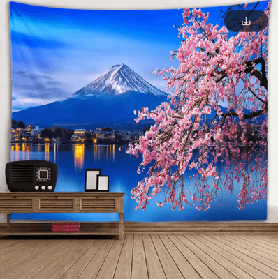 Inspire Picks 3D Window Scenery Tapestry Nature Wall Mural Background Decor 13 150x130cm