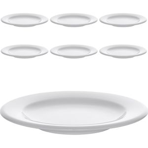 WMF Teller Professional Synergy, Dessertteller, Porzellan, rund, Ø 20 cm, weiß, 6 Stück