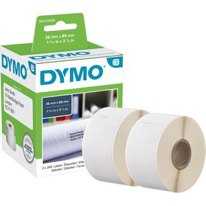 Dymo 99012 Etiketten Label s0722400 Adress weiß