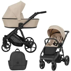 Kunert, Kinderwagen, ARIZO 3in1 – Leichter Kinderwagen in Braun mit modernem Design