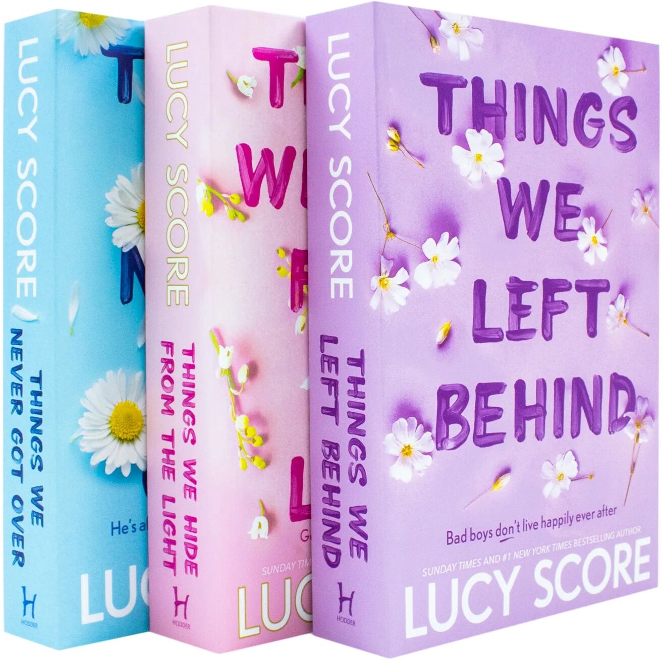 Hodder Paperbacks The Knockemout Series Boxset by Lucy Score - 3 Book Paperback Collection - Things We Never Got Over, Hide From the Light & Left Behind - Bestselling