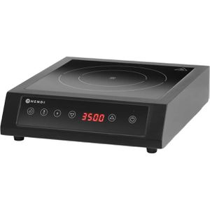 Hendi Kochplatte Modell 3500 D XL, 239957, Induktions-Einzelkochplatte, schwarz, 3500 Watt