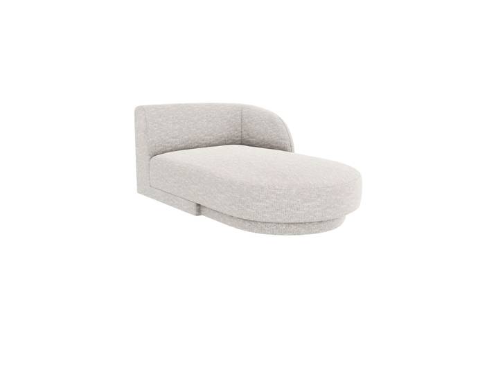 Modulare Design Chaiselongue „Miley“ Chenille Hellgrau Chosen by Bloomingloft