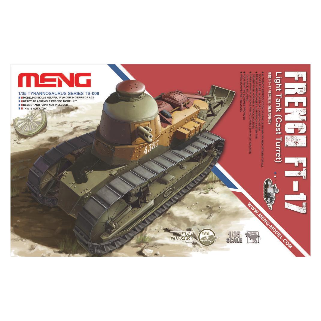 Meng-Model French FT-17 Light Tank(Cast Turret) (TS-008)