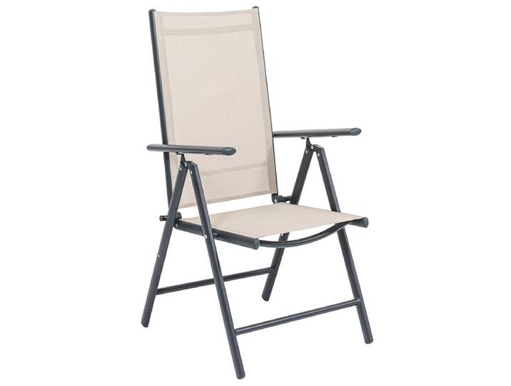 Verstellbarer Gartensessel COLOR Aluminium beige