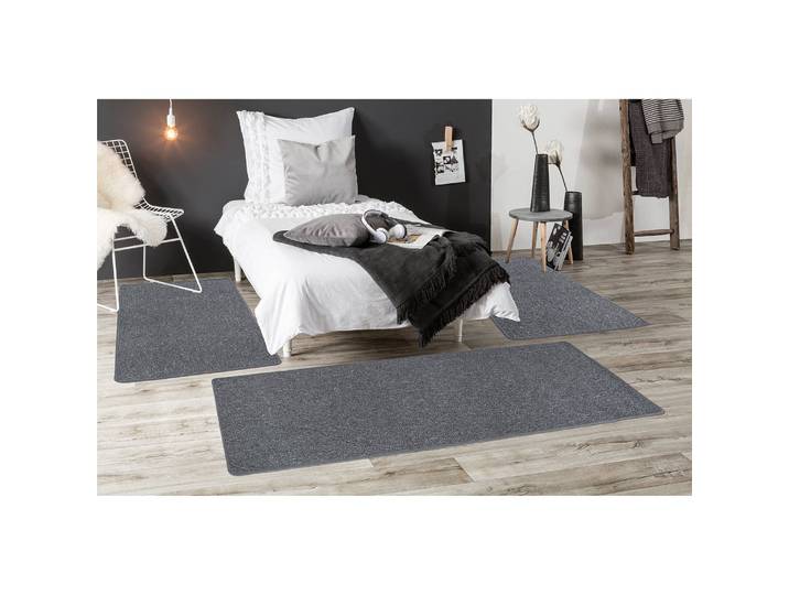 Bettumrandung Grotone Grau/Anthrazit 67 x 140cm Webstoff