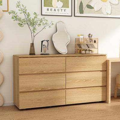 FUFU&GAGA "HOMEVOL 59"" Modern Space Saving 6 Drawer Double Dresser Buffet Sideboard Chest Cabinet"