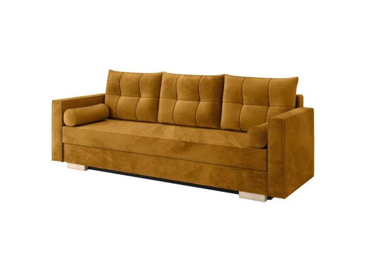 Sepro Meble Sofa Senfgelb Kaya Dreisitzer, Gelb, 217x92x85 cm, Wohnzimmer, Sofas & Couches, Sofas