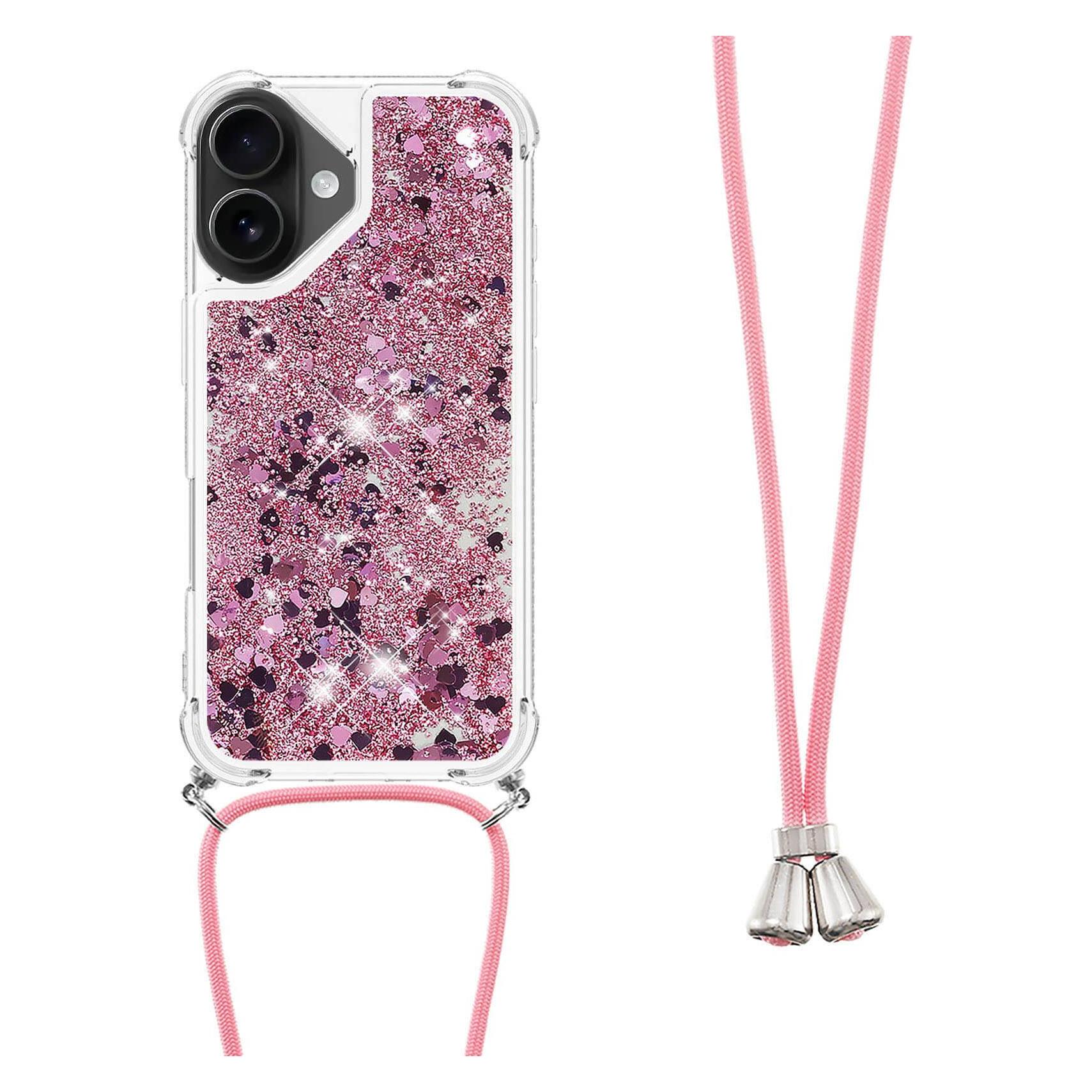 Cover-Discount iPhone 17 - Glitzer Hülle mit Kordel (Apple iPhone 17) (62884099)