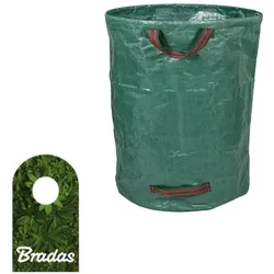 Laubsack 270L faltbarer Gartensack Rasensack Gartenabfallsack Gartenabfallbehälter Laubsammler PICK-UP BRADAS TQ-B270