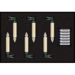 Krinner Superlight Bavaria Mini Flame 6er Set Elfenbein