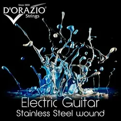 D'Orazio Strings X35F E-Guitar Stainless Steel Flat Wound 012-052