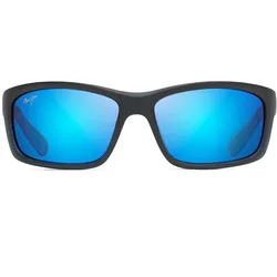 Maui Jim KANAIO COAST _ Blauschwarz matt transparent mit Streifen (B766-08C)