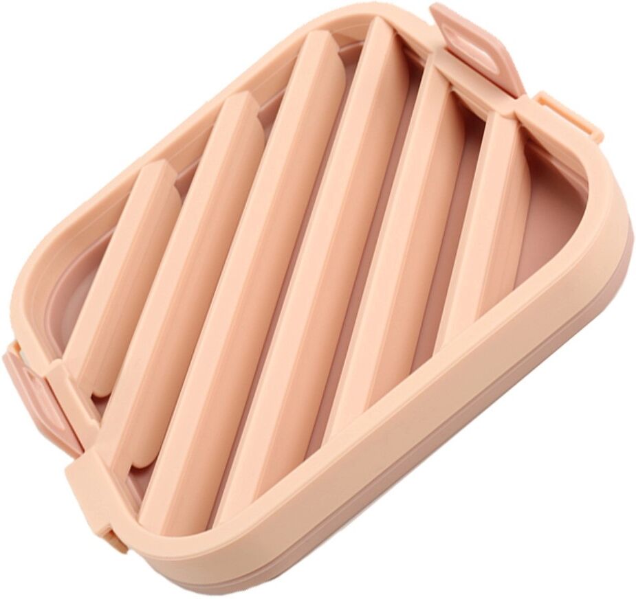 INF Silikon Heißluftfritteusen-Trenner & Grillrost – Lebensmittelecht, hitzebeständige Öl-Auffang-Abtropfschale, Mehrfarbig, Beige