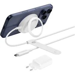 Belkin UltraCharge Ladepad Qi2 25W mit Netzteil weiss WIA014kqWH (25 W), Wireless Charger, Weiss