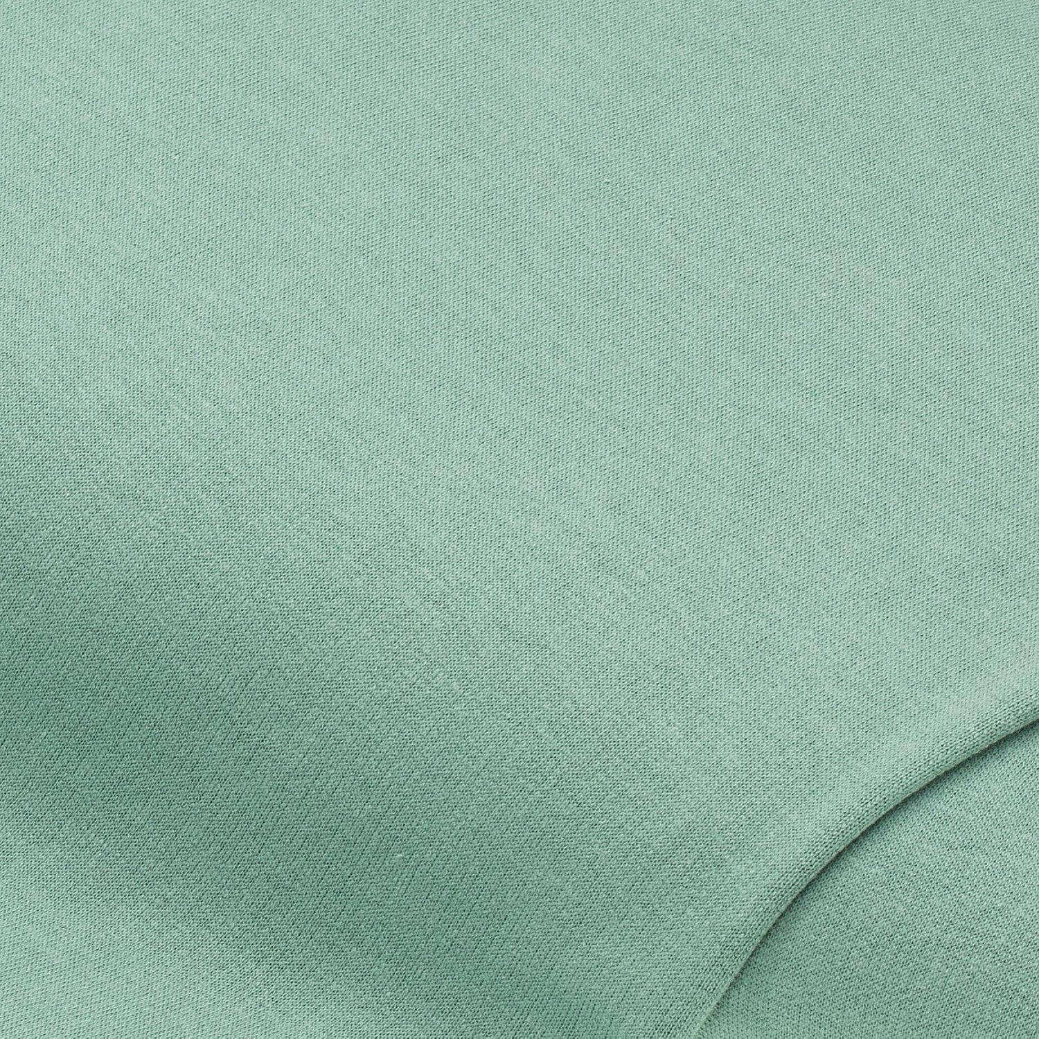 Sweatstoff "Basic" mit gerauter Innenseite, mintblau