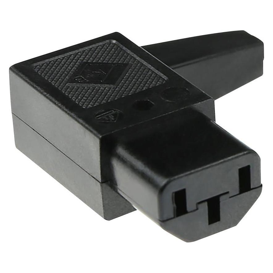 MPE-Garry C13 Power connector female angled with cable outlet right (43R011211)