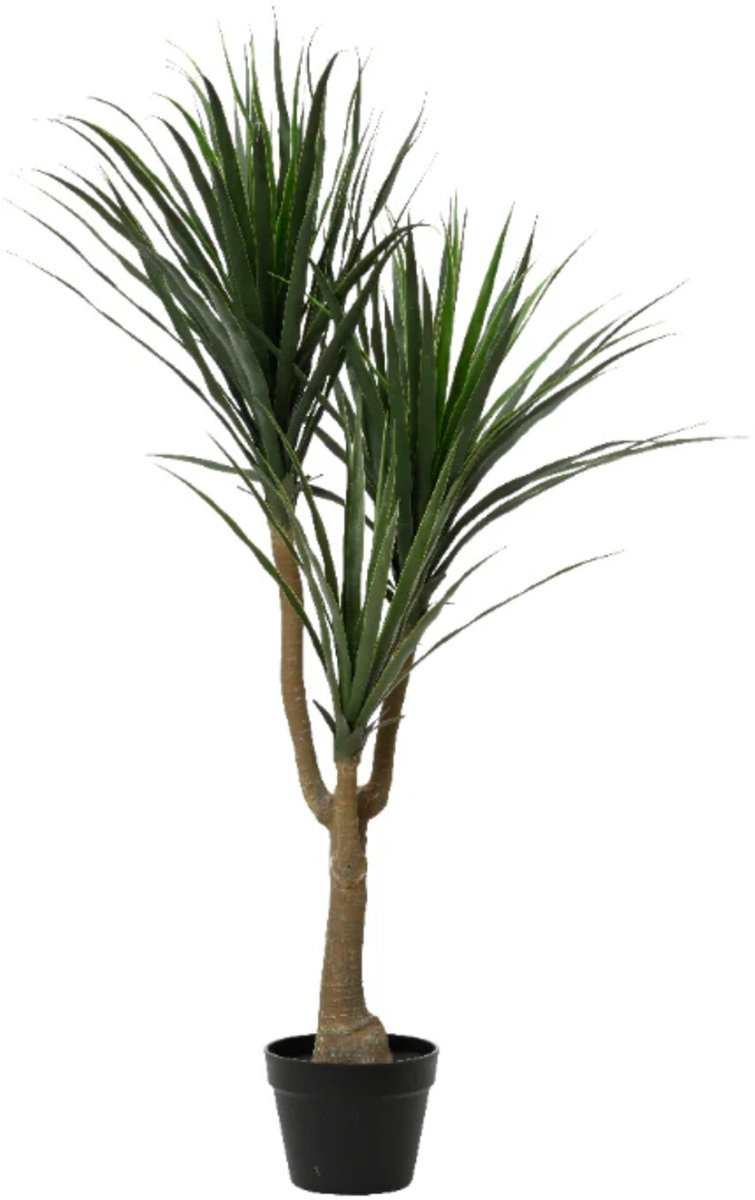 HEM Levensechte Kunstplant Dracaena 120 cm – Groene Kunstboom met Pot voor Interieurdecoratie
