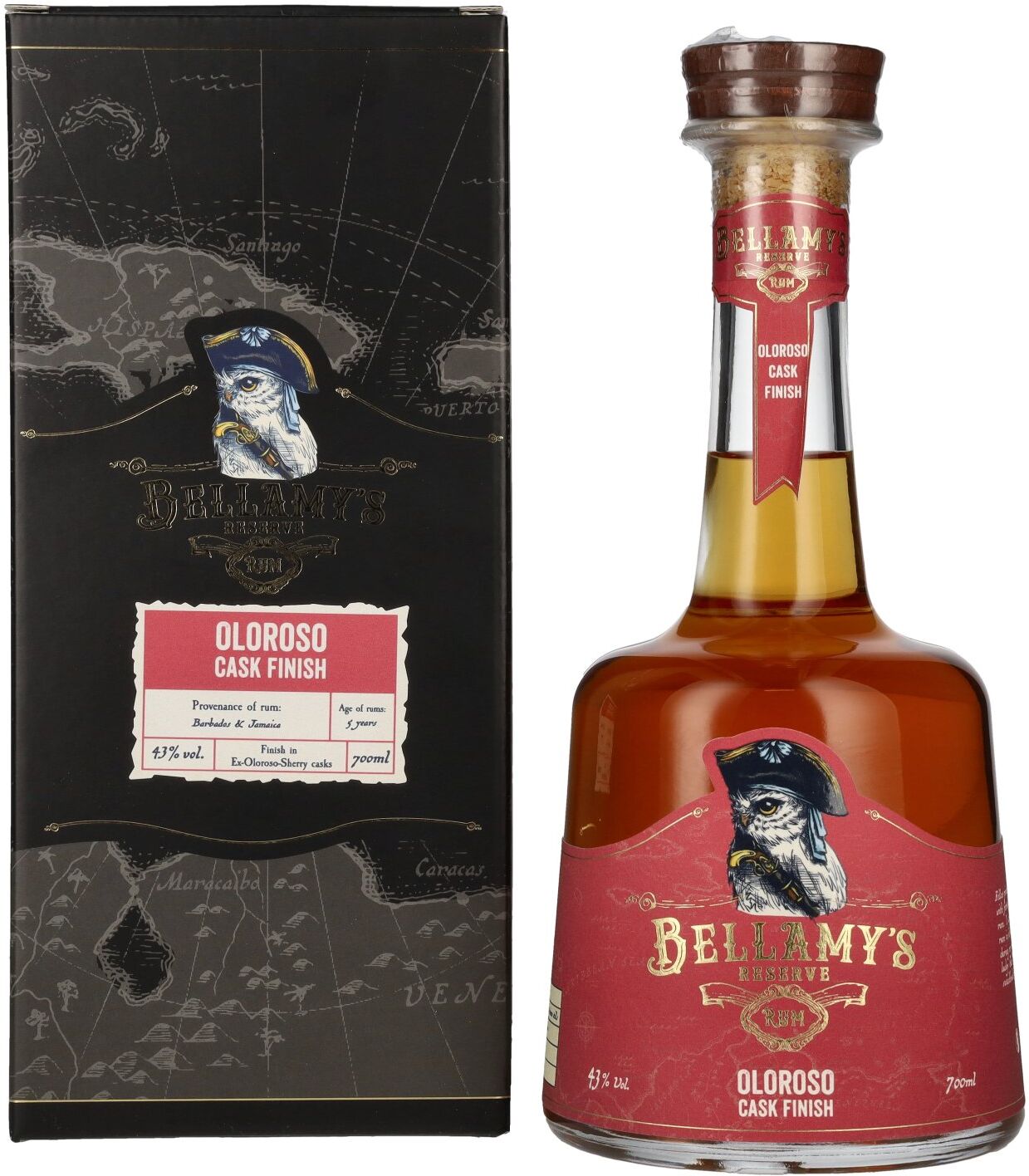 Bellamy’s Reserve Rum Bellamy's Reserve Rum OLOROSO CASK FINISH 43% Vol. 0,7l in Geschenkbox