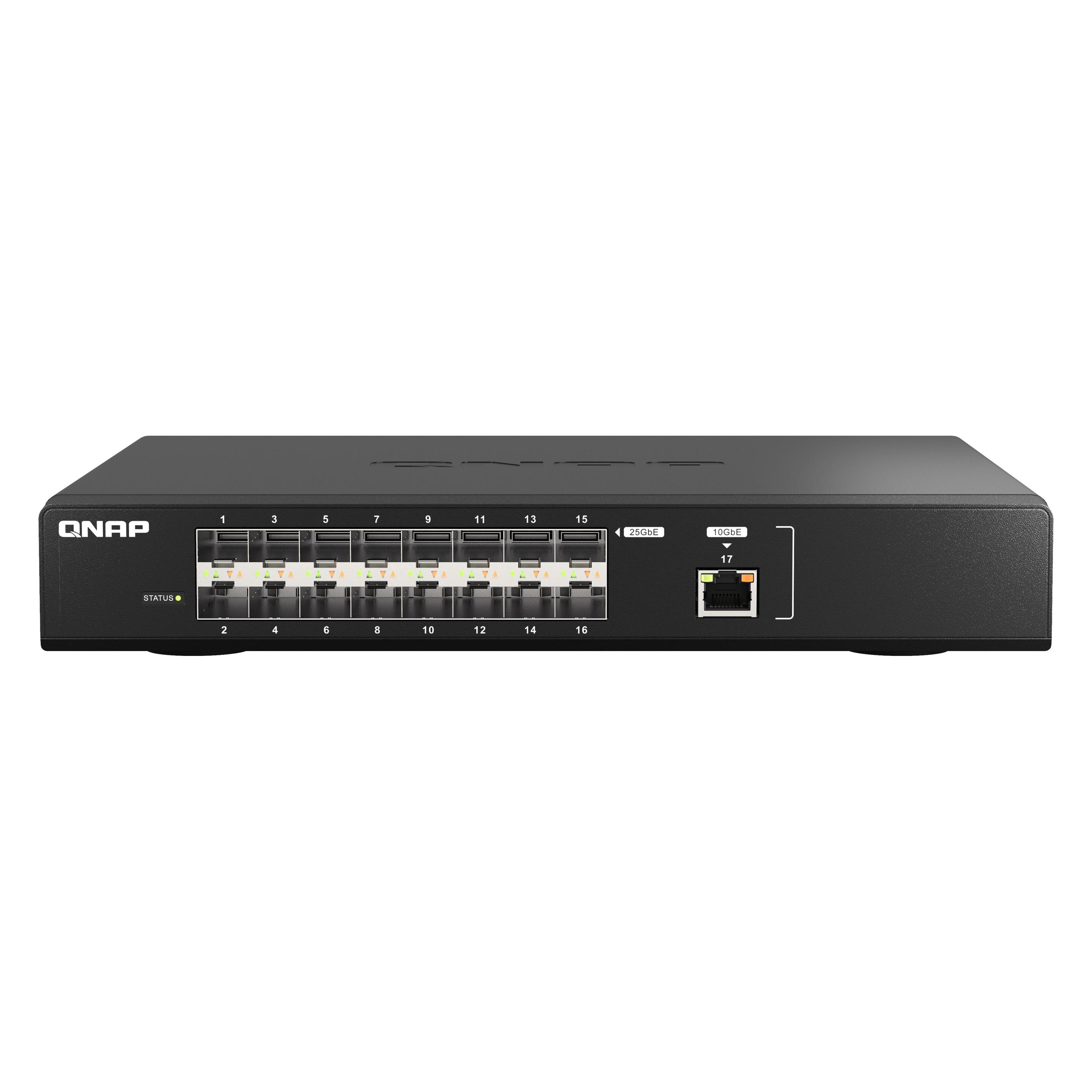 QNAP QSW-M5216-1T 16x 25GbE, 1x 10GbE (16 Ports) (QSW-M5216-1T)