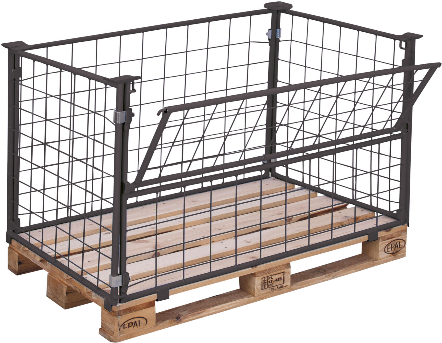 Variofit Palettenaufsatz Typ 64 RAL 7016 (pa-080.030/AG)