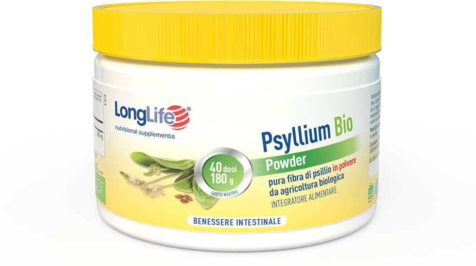 LONGLIFE Srl LongLife Psyllium Powder Bio, 180 g