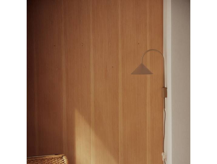 Applique murale Grasp, gris sable, 40 cm, à brancher - FRANDSEN - Couloir - Design - Métal - À ampoule unique