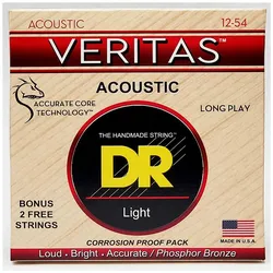 DR Strings Veritas VTA-12 Phosphor Bronze Light .012-.054 - Saiten Westerngitarre
