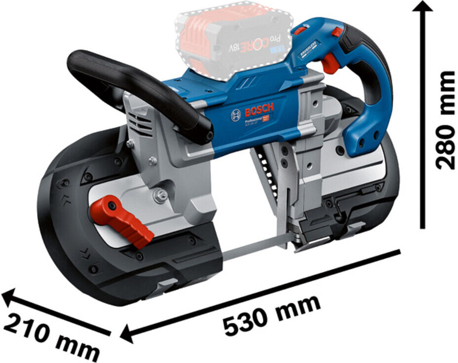 Bosch Akku-Bandsäge GCB 18V-127 solo (06012B7000)