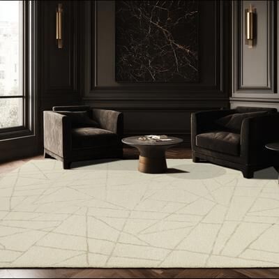 Alora Decor Hartley Abstract Ivory Modern Area Rug