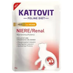 Kattovit Paté Sparpaket 20 x 85g Niere/Renal Huhn