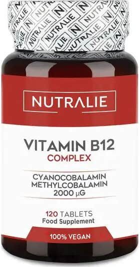 Nutralie Vitamina B12 Complex 2000mcg Cansancio 120 comp