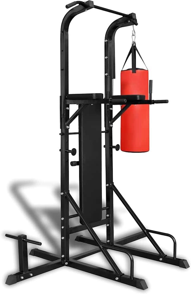 vidaXL Tour de puissance avec banc et sac de boxe